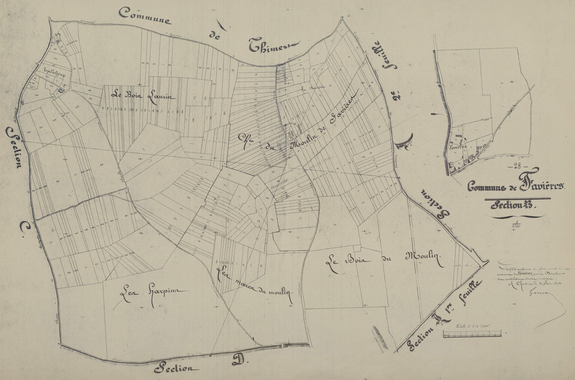 Section B, en une feuille.
