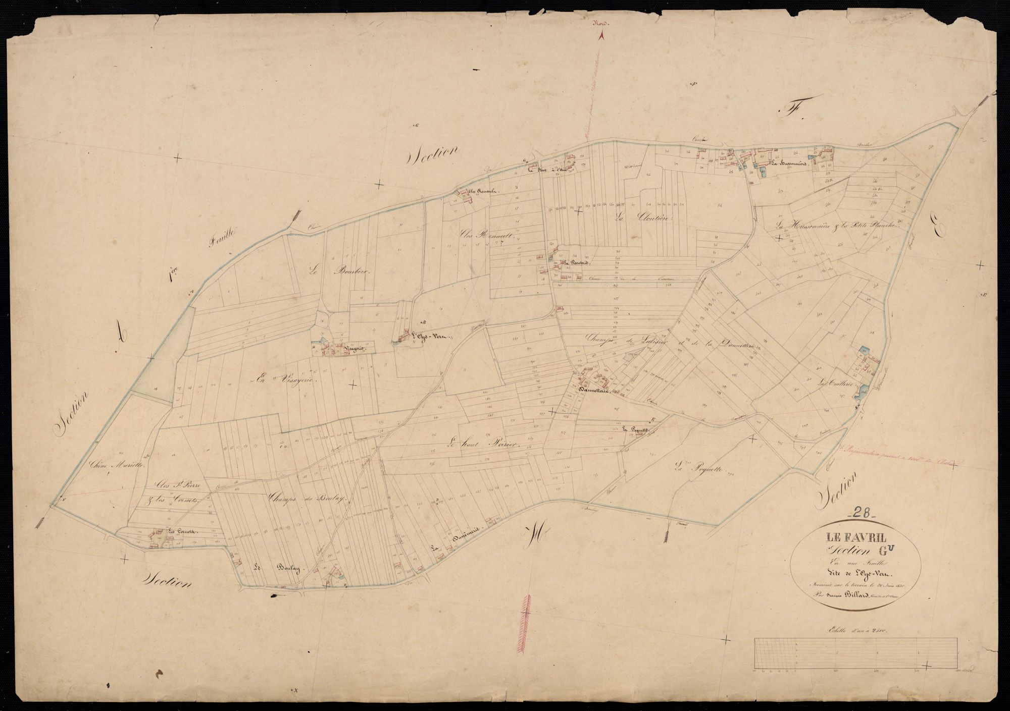 Section G, l'Oye-Vert, en une feuille.