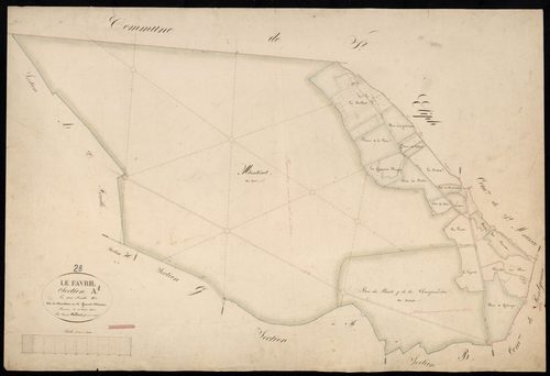 Section A, Montécot et Grand-Maison, feuille 1.