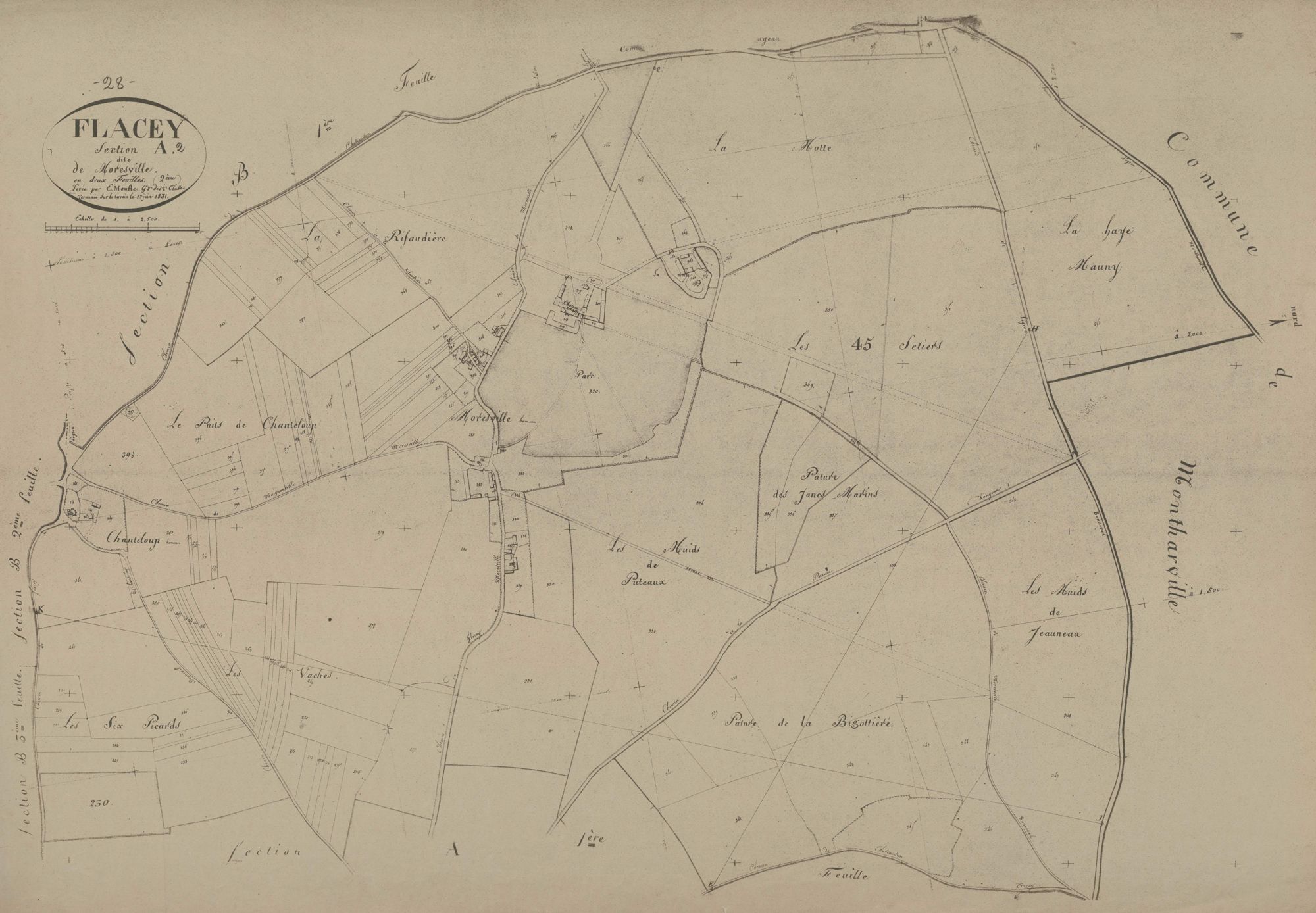 Section A, Moresville, feuille 2.