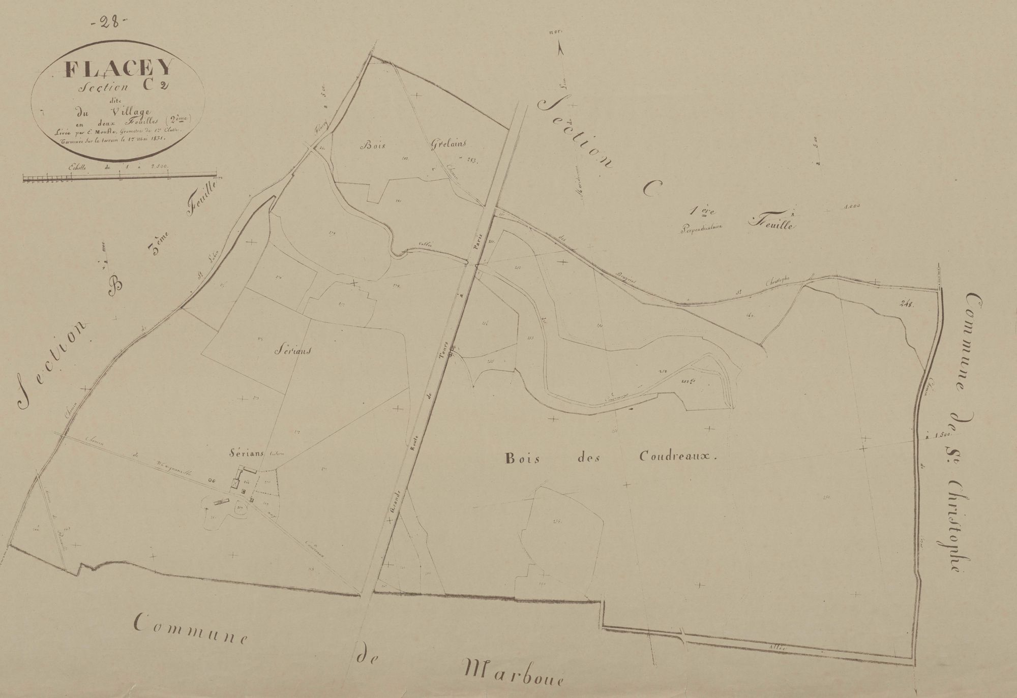 Section C, le Village, feuille 2.