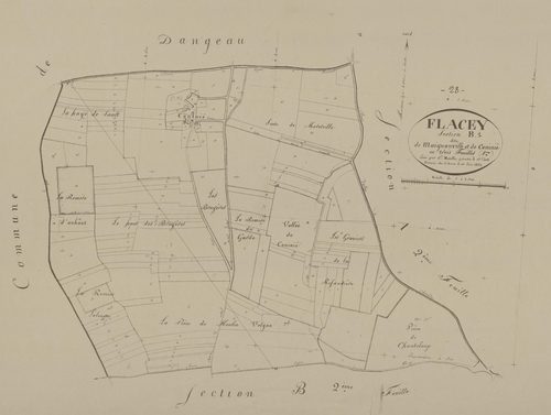 Section B, Maignanville et Coninié, feuille 1.