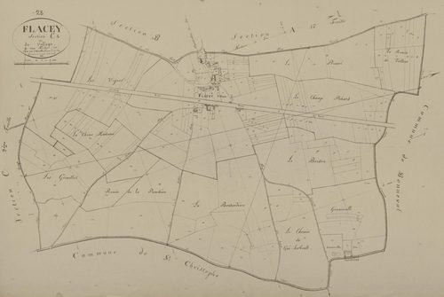 Section C, le Village, feuille 1.