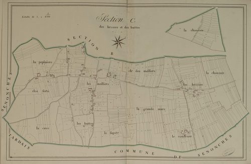 Section C, les Brosses et les Buttes, en une feuille.