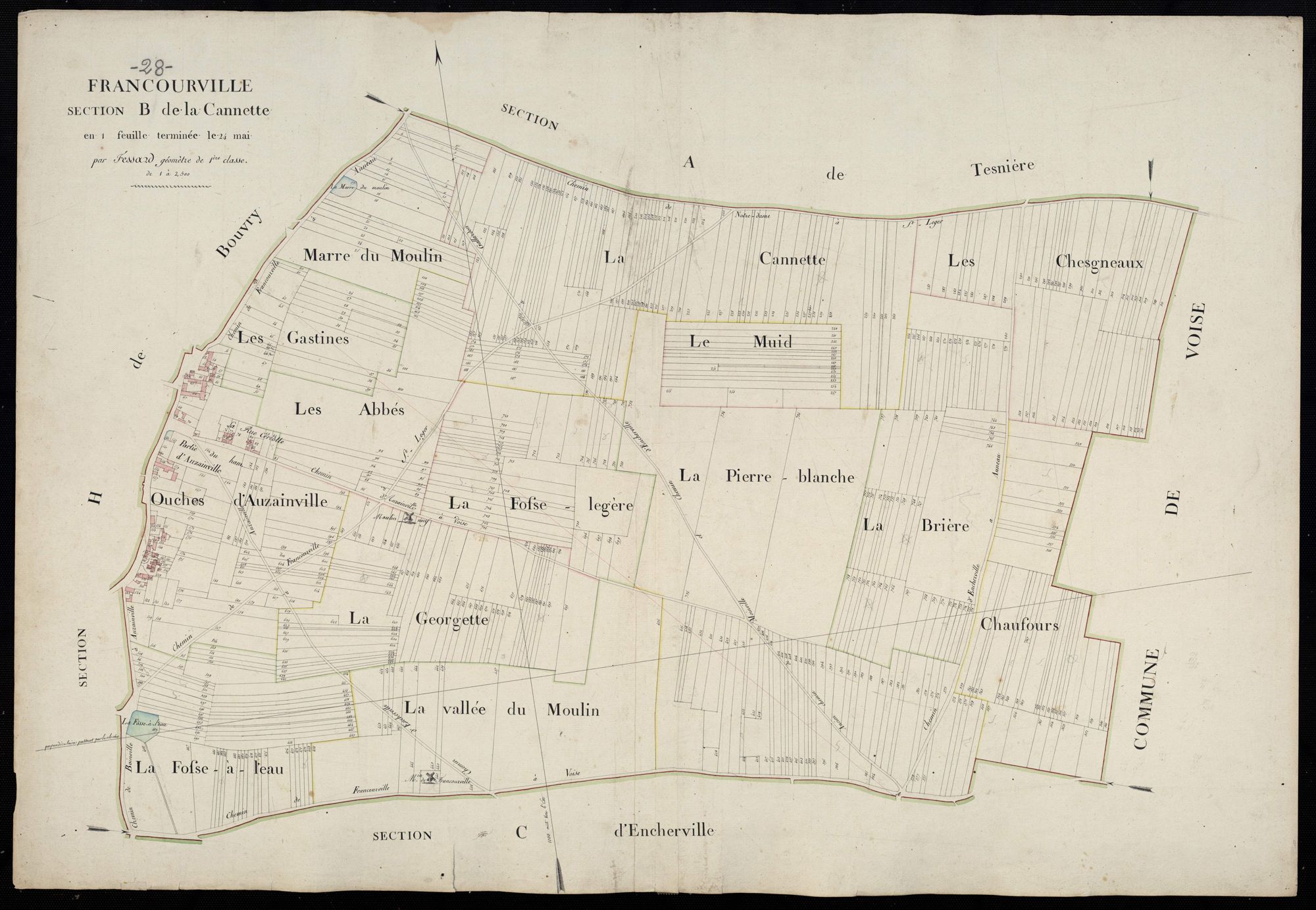 Section B, la Cannette, en une feuille.