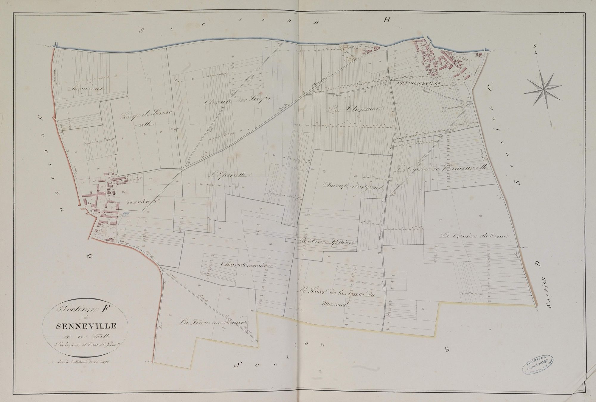 Section C, Encherville, en une feuille.