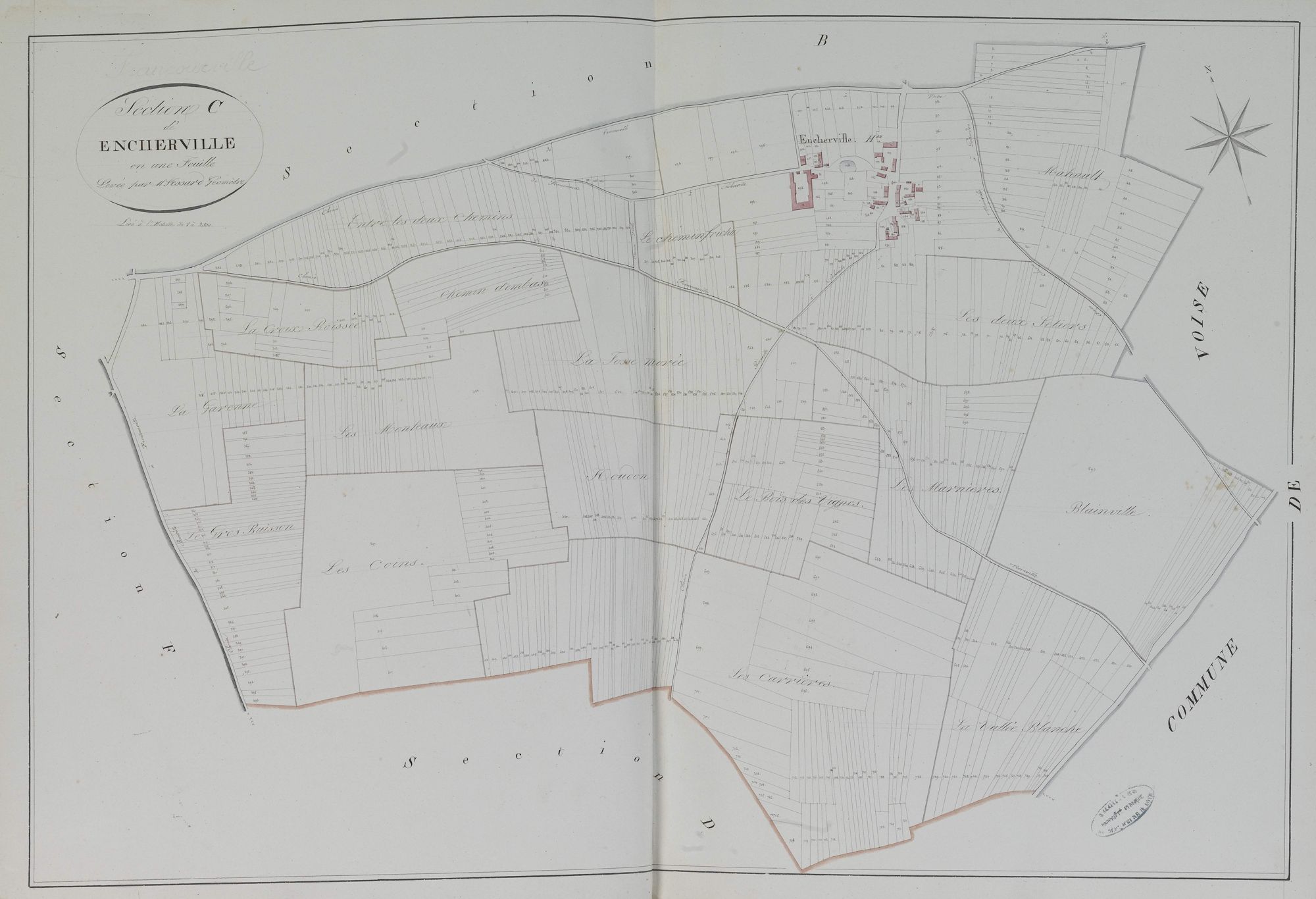 Section D, la Fosse Ansou, feuille 1.
