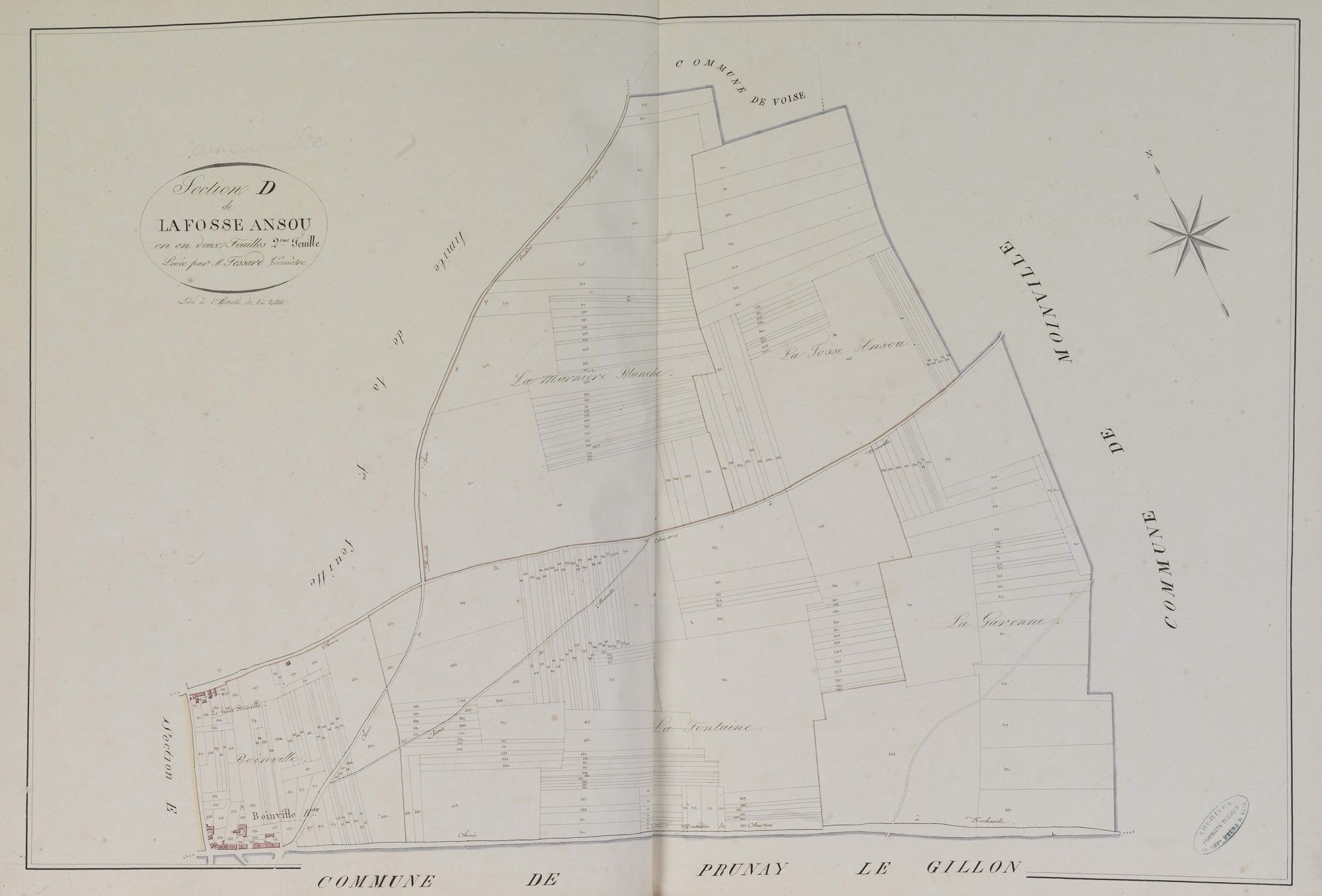 Section D, la Fosse Ansou, feuille 2.