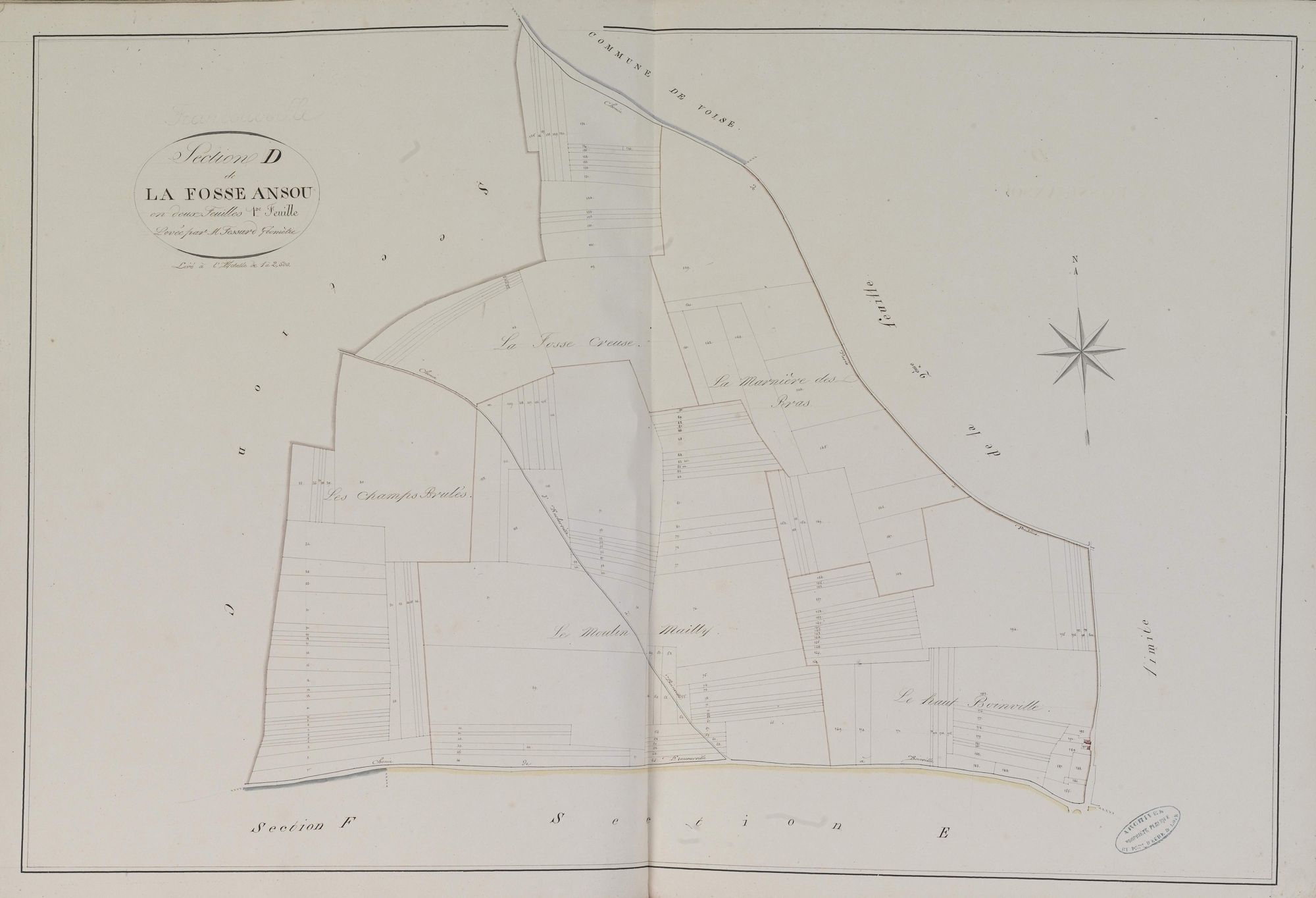 Section F, Senneville, en une feuille.