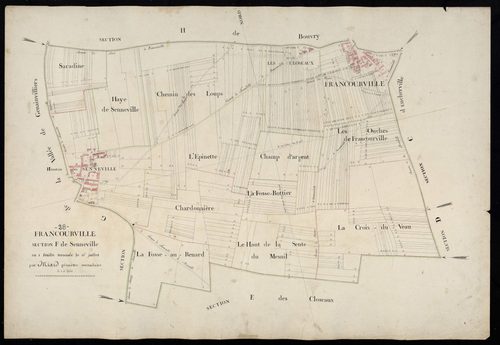 Section F, Senneville, en une feuille / Terminée sur le terrain par Monsieur Miard, Géomètre secondaire.