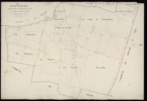 Section G, la Vallée-de-Genainvilliers, en une feuille.