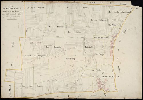 Section H, Bouvry, en une feuille.