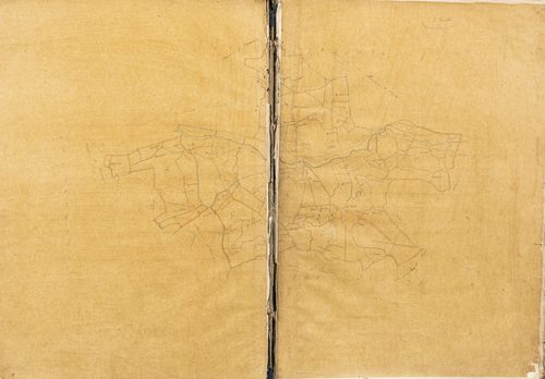 [Tableau d'assemblage du plan cadastral parcellaire de la commune de Frazé, Canton de Thiron-Gardais, Arrondissement de Nogent-le-Rotrou], 1ère feuille.