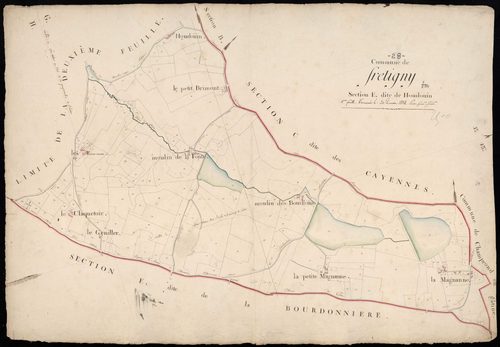 Section E, Houdouin, feuille 1.
