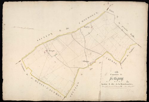 Section F, la Bourdonnière, feuille 2.