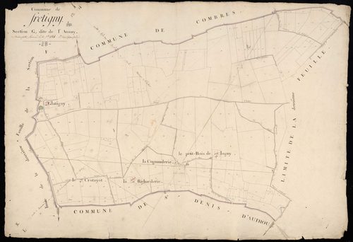 Section G, l'Aunay, feuille 1.