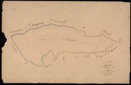 Section A, le Clocher, feuille 1.