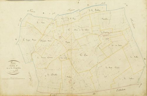 Section C, la Crapotière, en une feuille / Levée par Périer, géomètre.