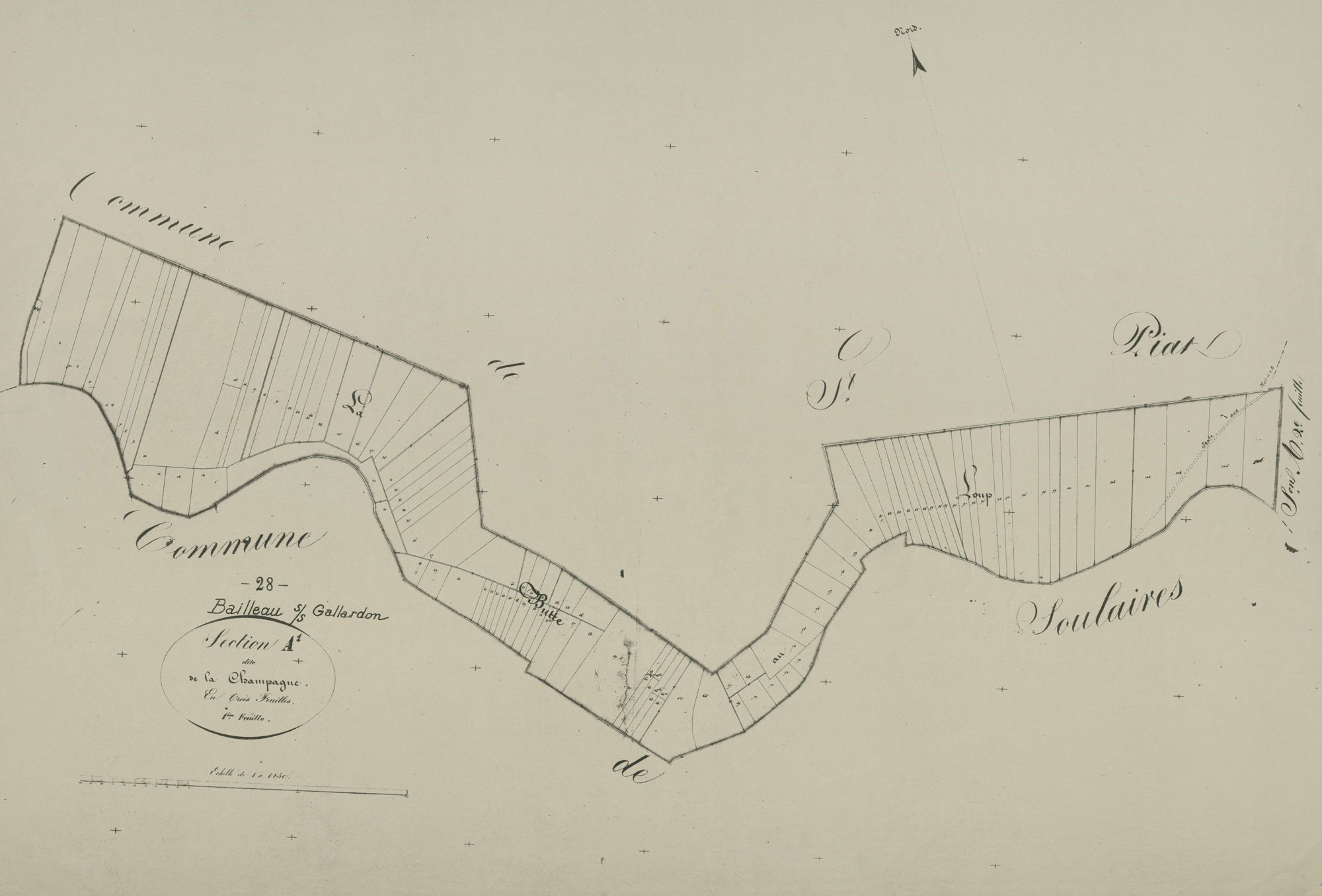 Section A, la Champagne, feuille 1.