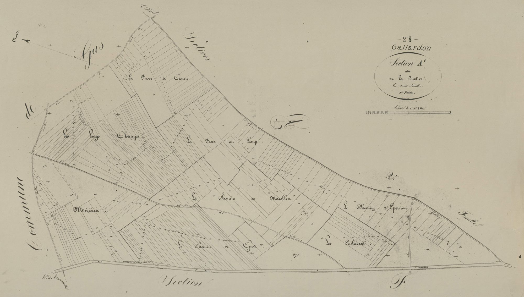 Section A, la Justice, feuille 1.