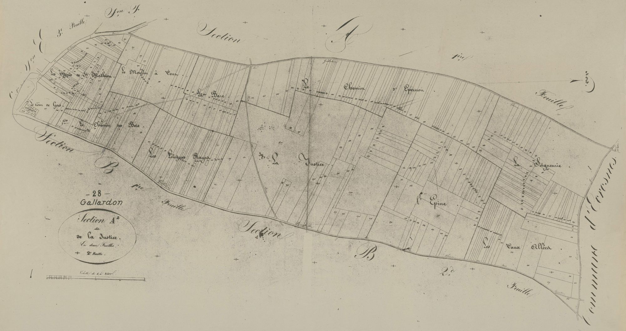 Section A, la Justice, feuille 2.