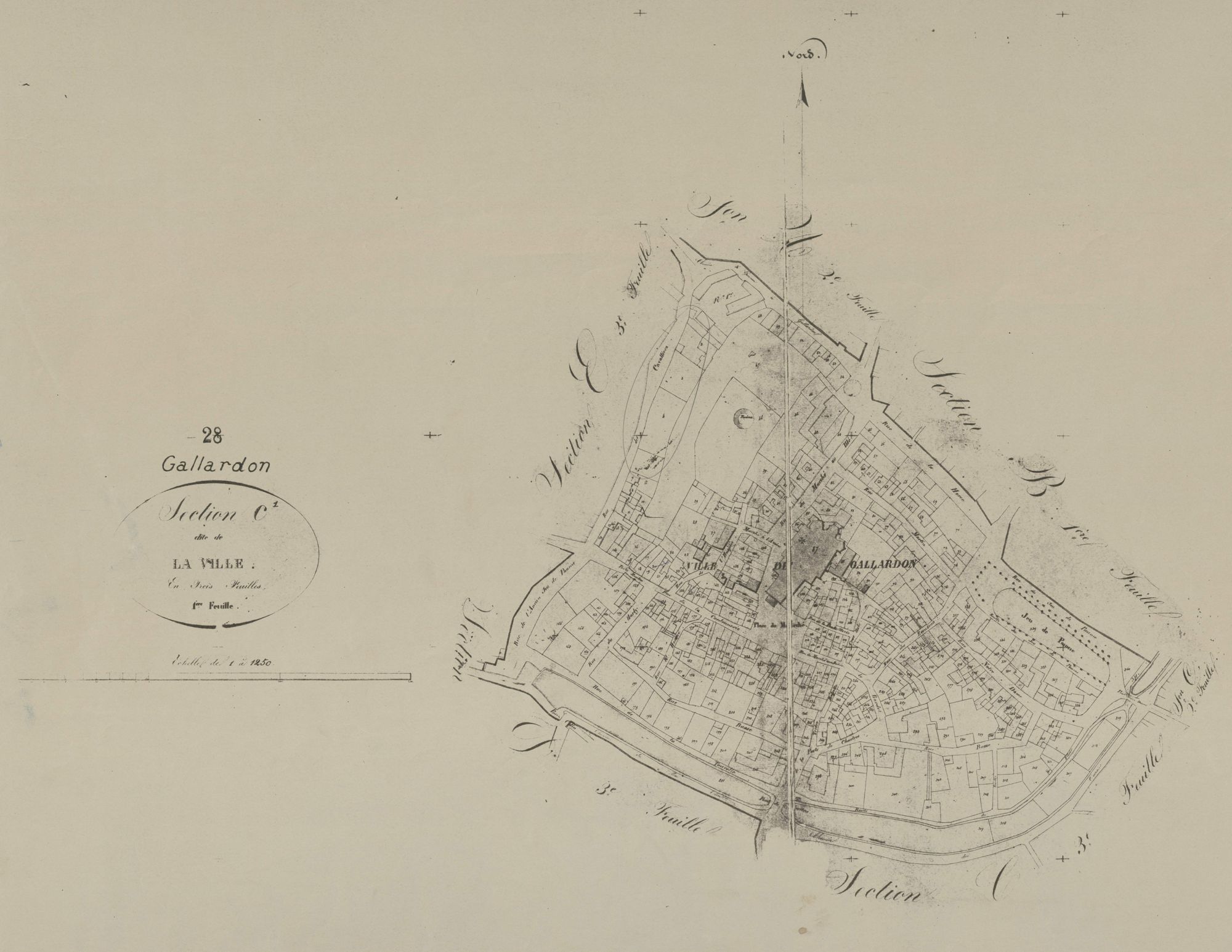 Section C, la Ville, feuille 1.