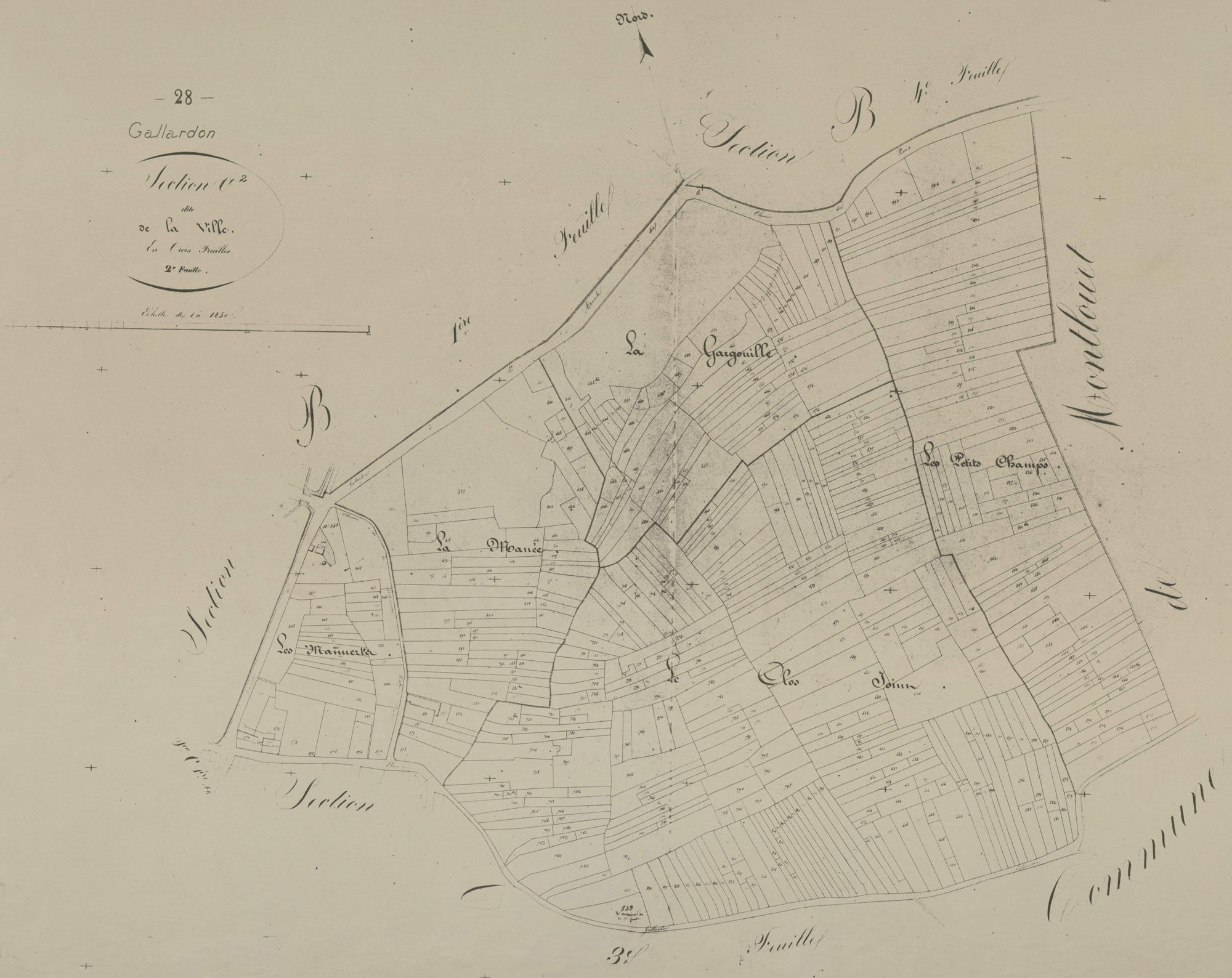 Section C, la Ville, feuille 2.