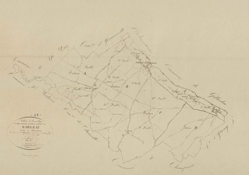 Tableau d'assemblage du plan parcellaire, 2ème exemplaire.