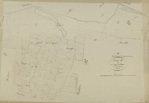 Section B, les Vignes de Bailleau, feuille 2.
