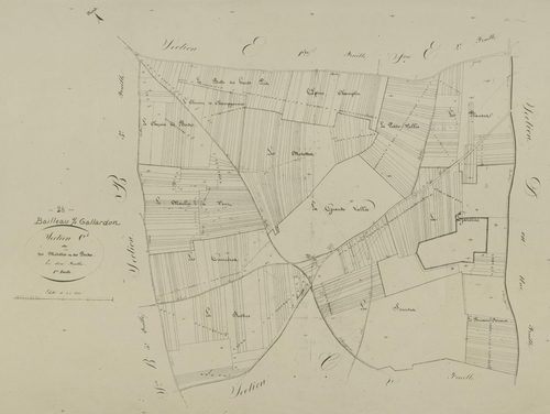 Section C, les Motettes et les Bordes, feuille 1.