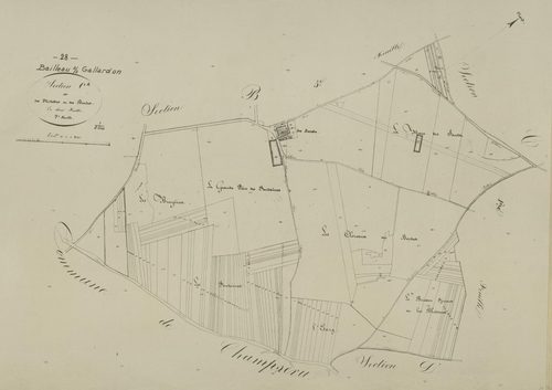 Section C, les Motettes et les Bordes, feuille 2.