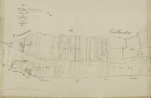 Section E, Baillolet, feuille 1.