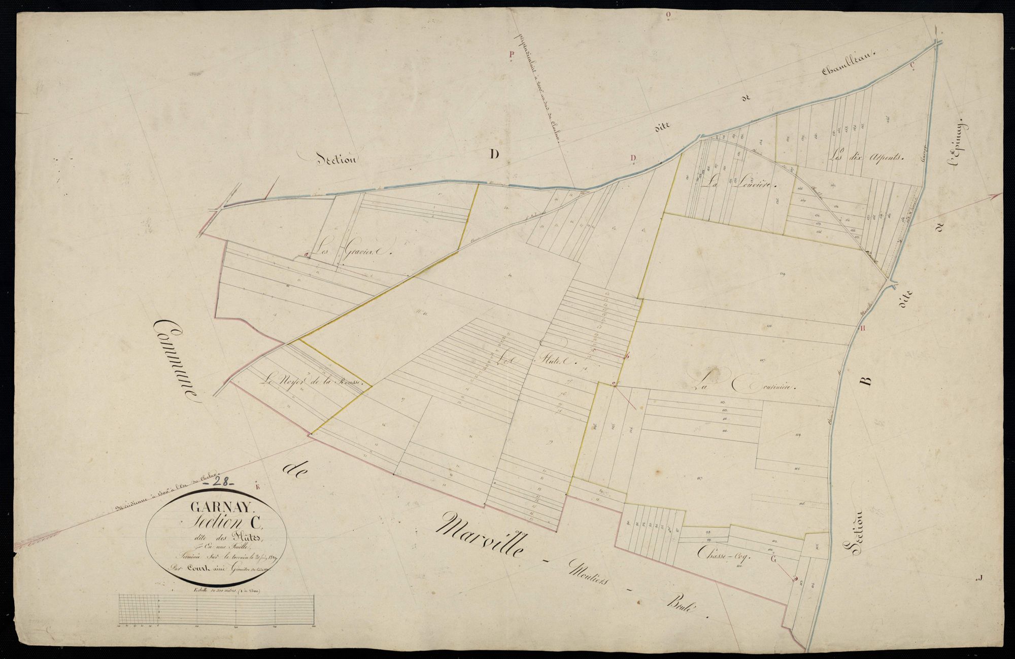 Section C, les Flûtes, en une feuille.