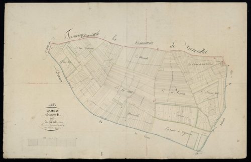 Section H, le Fief Ailé, en une feuille / Terminée sur le terrain par Monsieur Lelouatre, Géomètre.