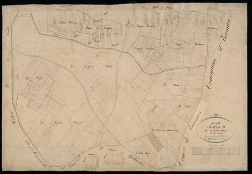 Section B, Les Grands Noyers, en une feuille.