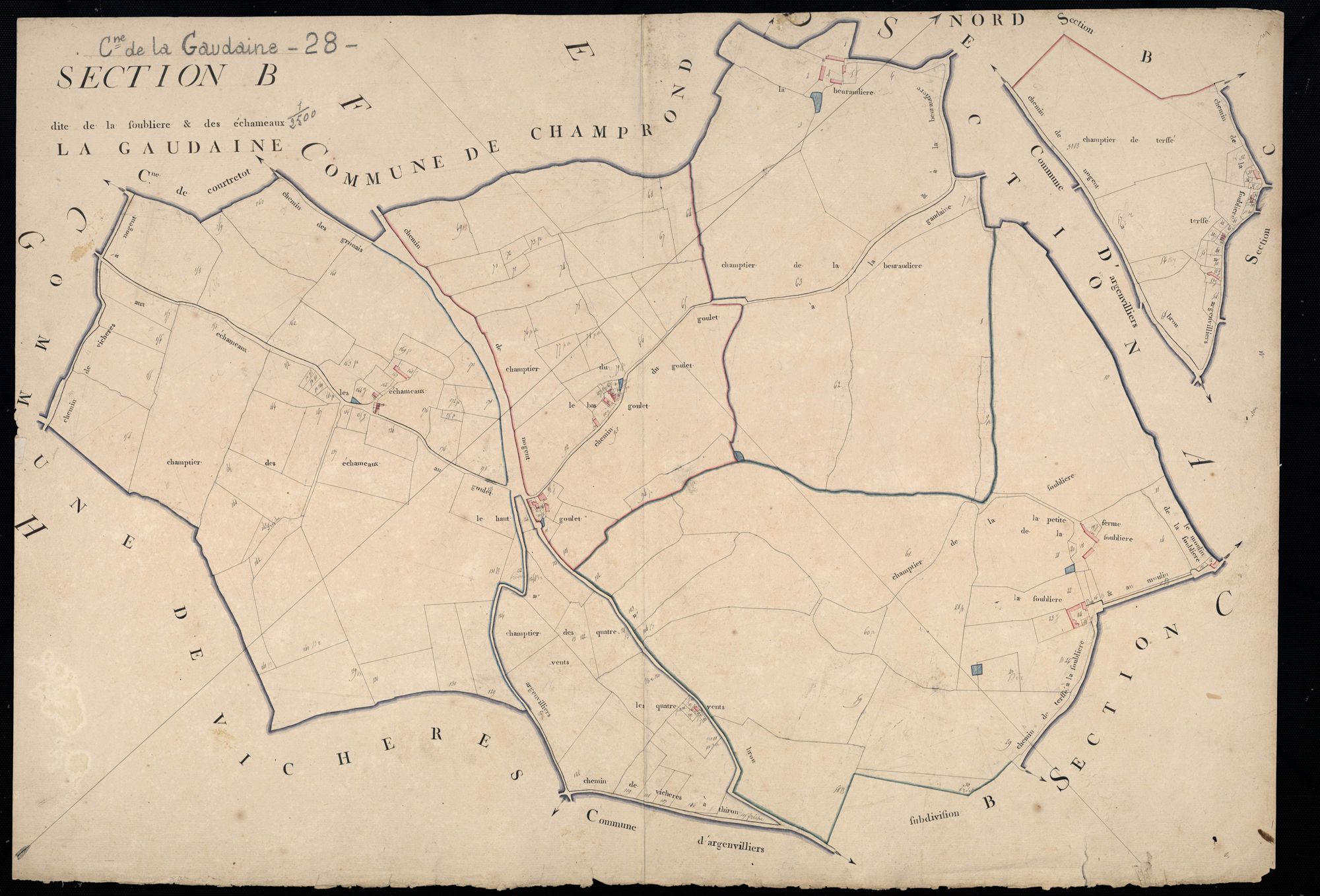 Section B, la Foublière et les Echameaux.