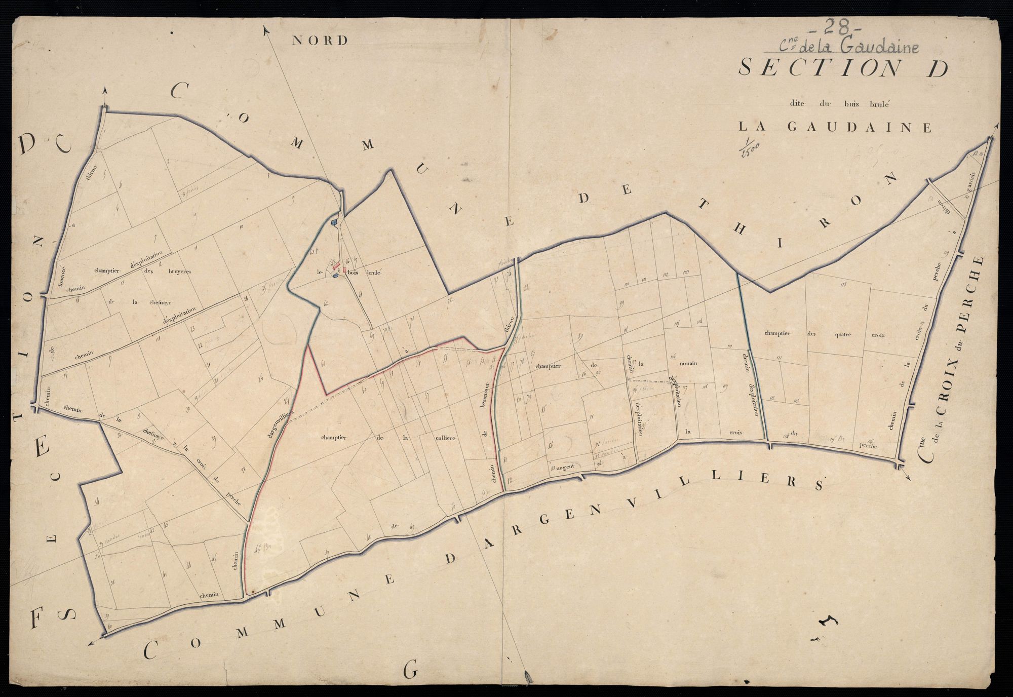 Section D, le Bois Brûlé.