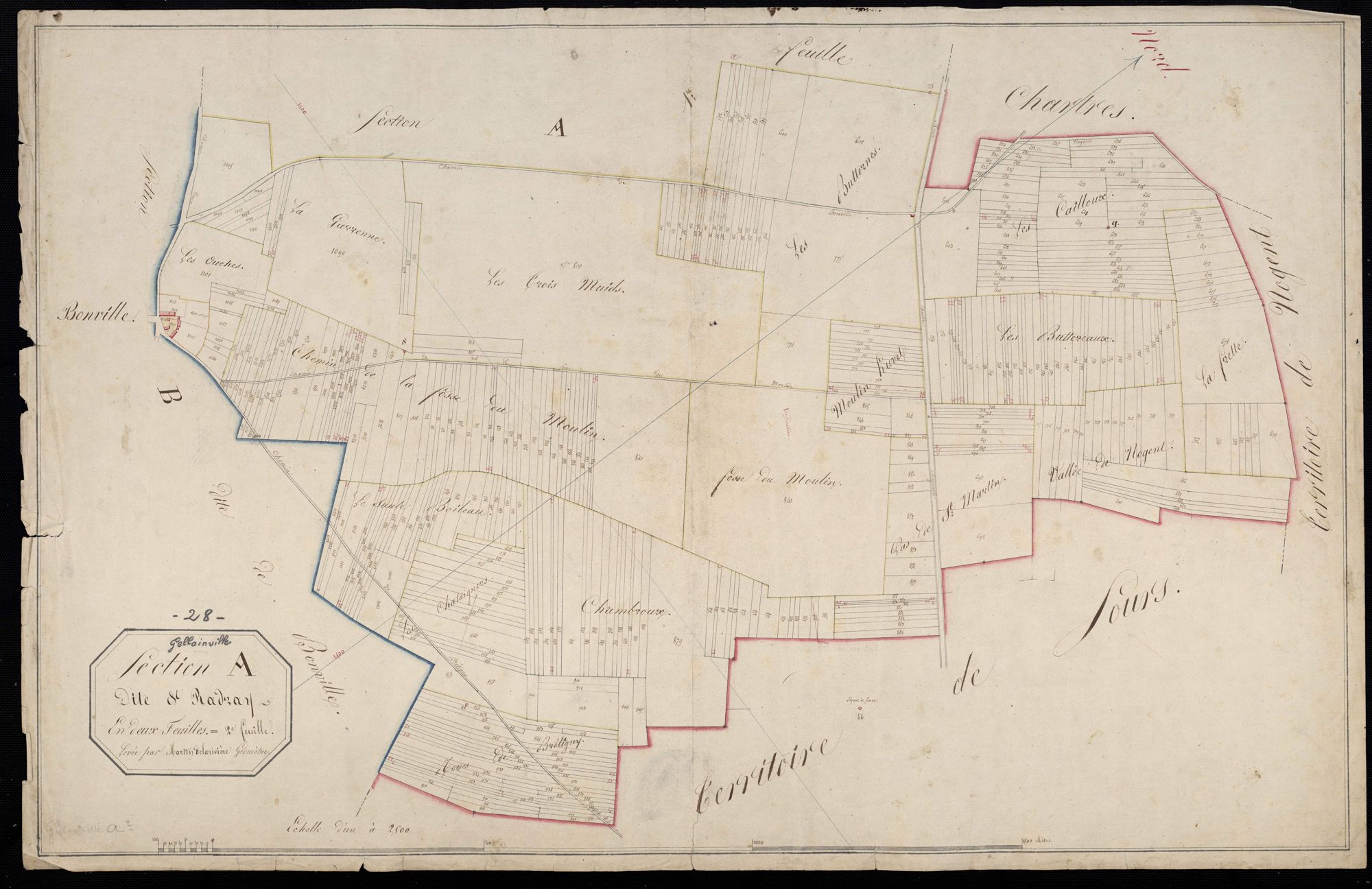 Section A, le Radray, feuille 2.