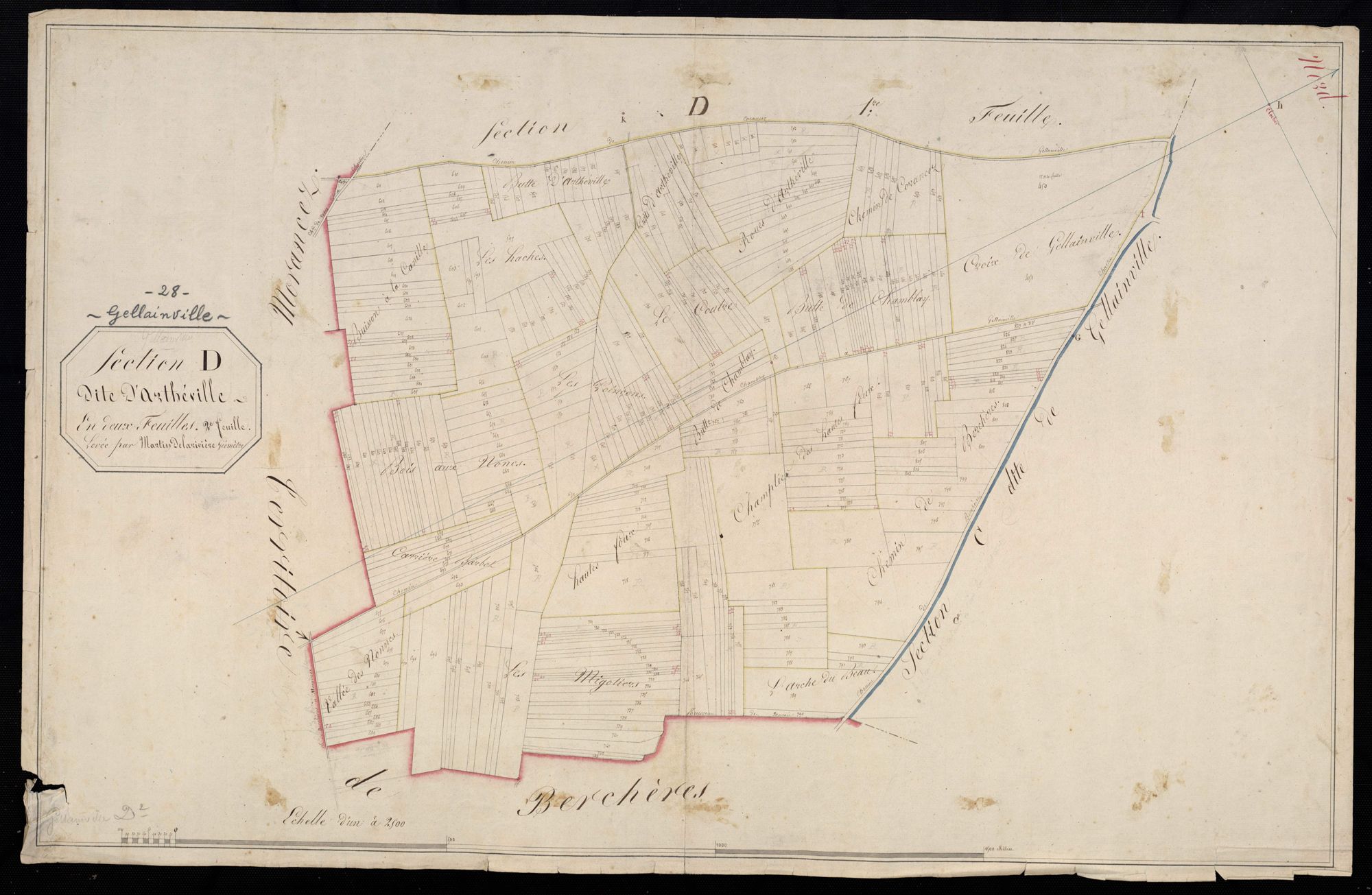 Section D, Arthéville, feuille 2.
