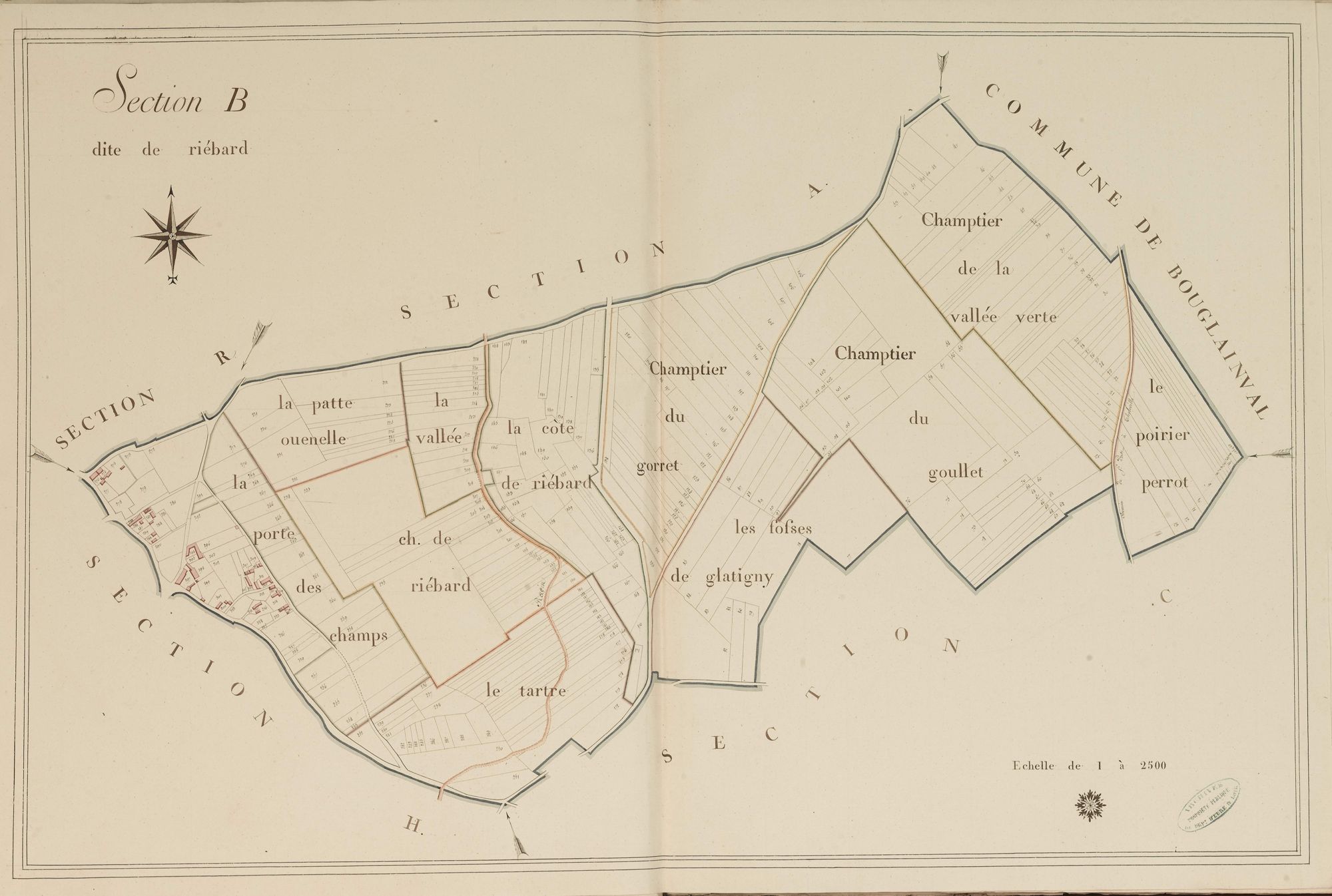 Section B, Riébard, en une feuille.