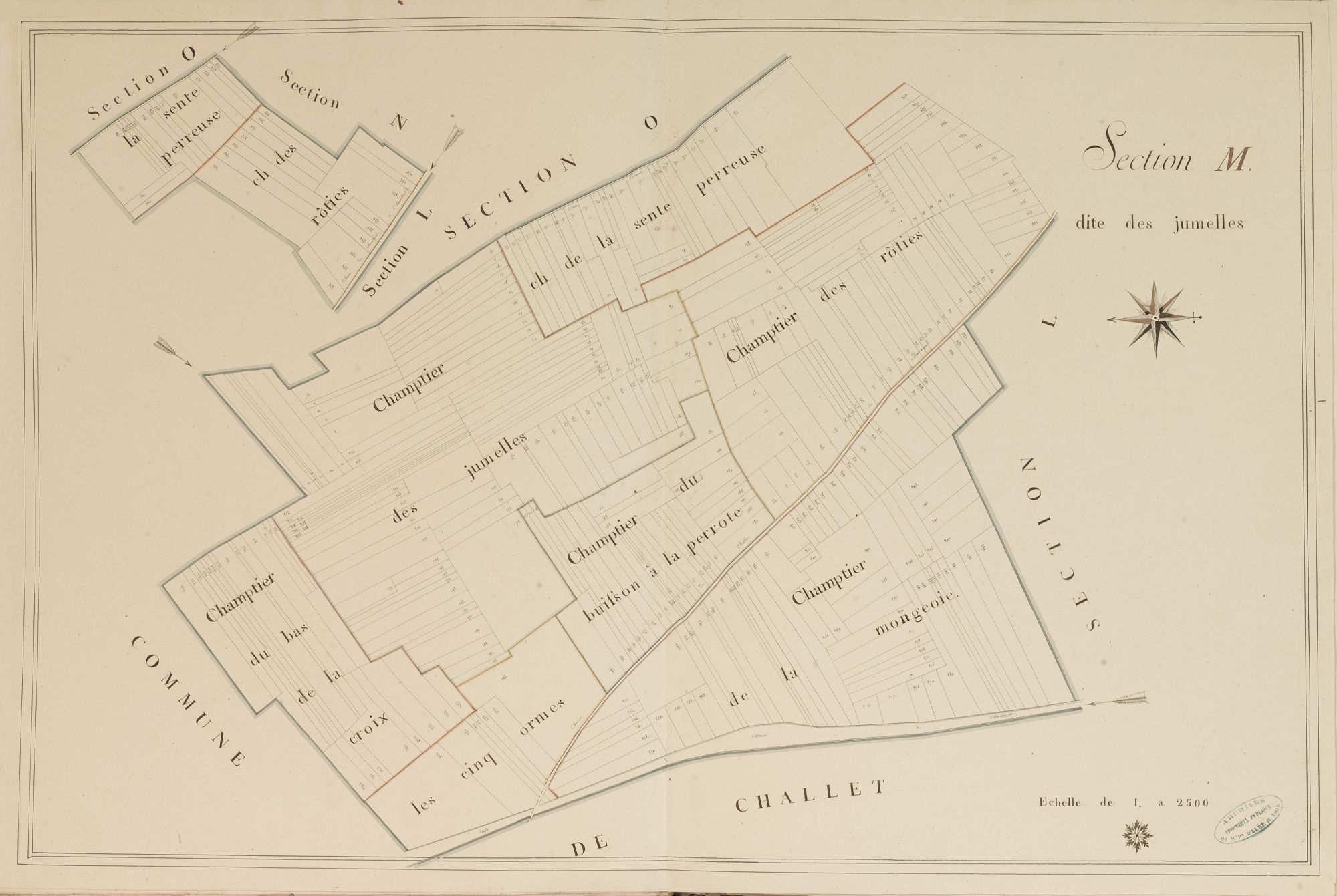 Section M, les Jumelles, en une feuille.
