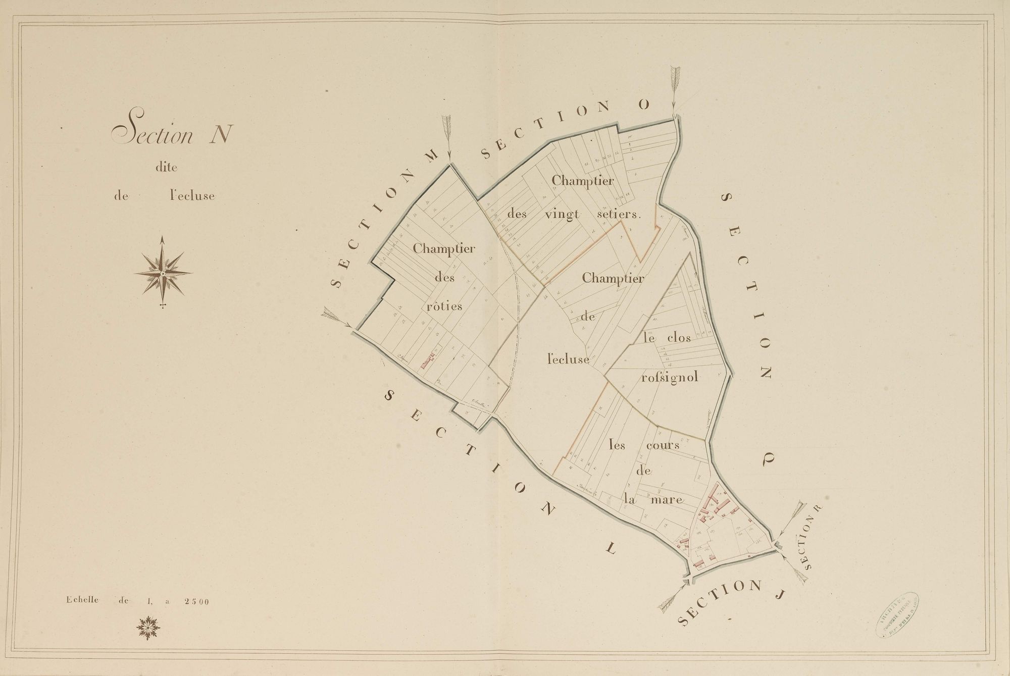 Section N, l'Ecluse, en une feuille.