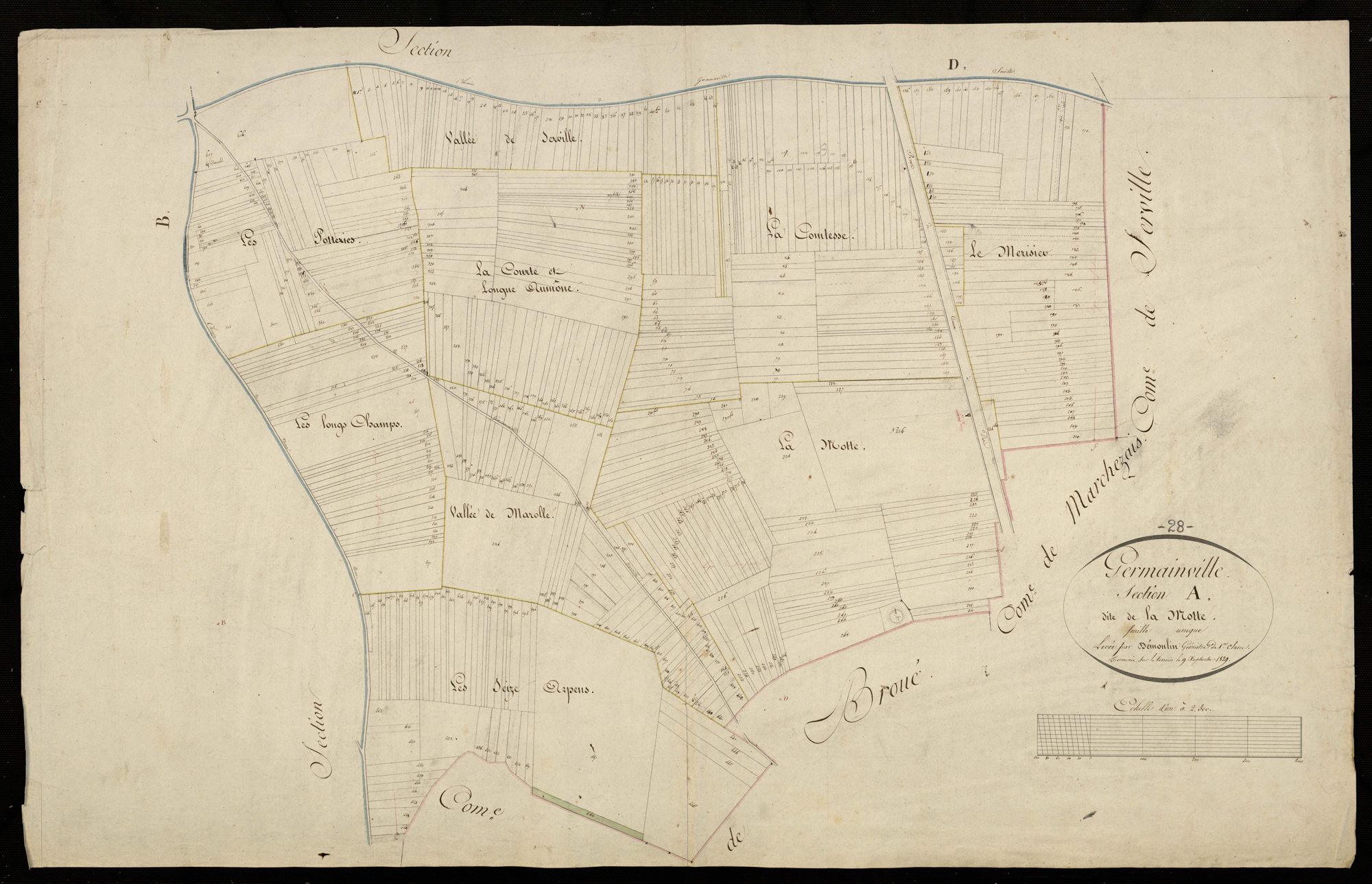 Section A, la Motte, en une feuille.