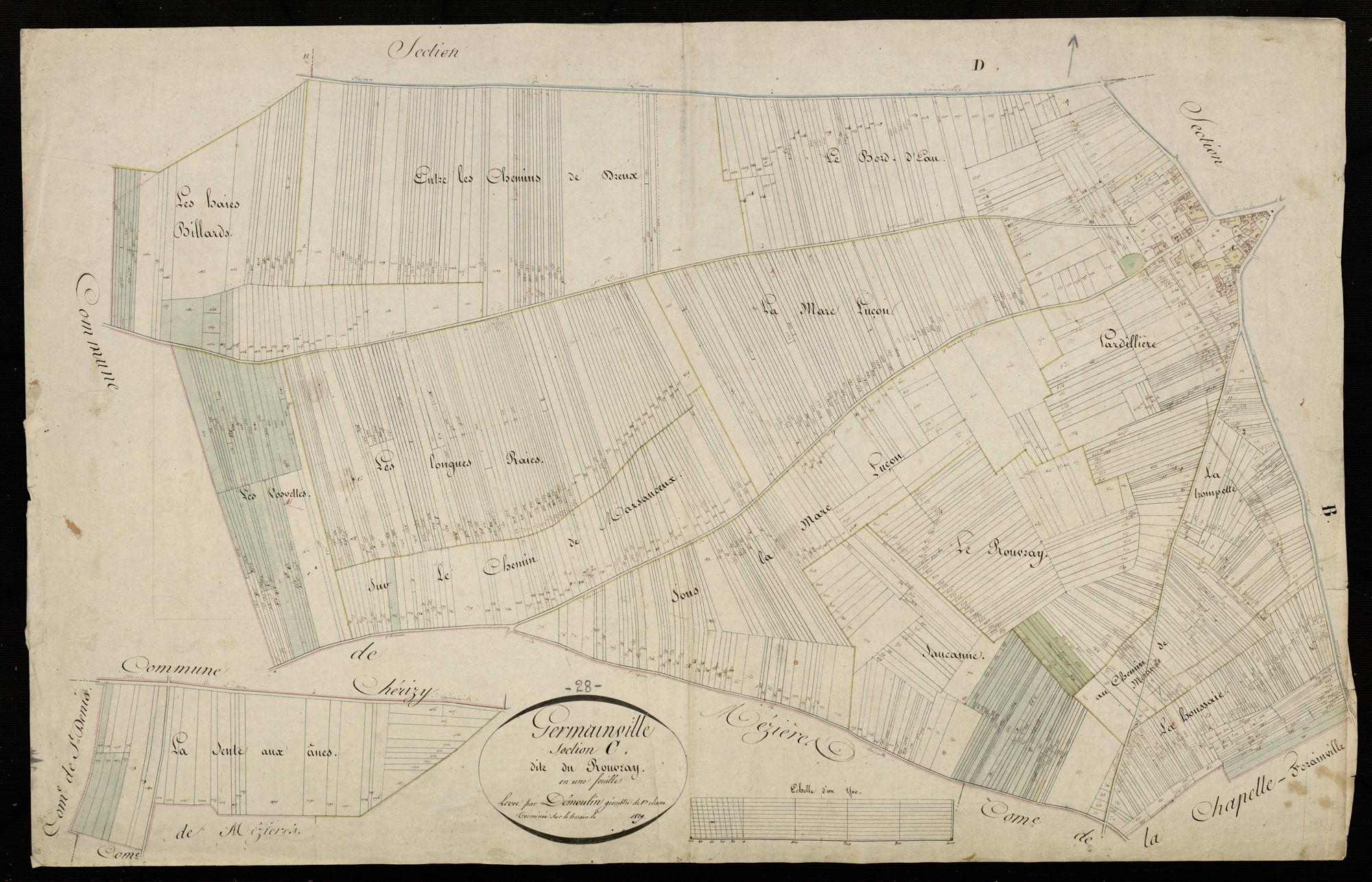 Section C, le Rouvray, en une feuille.