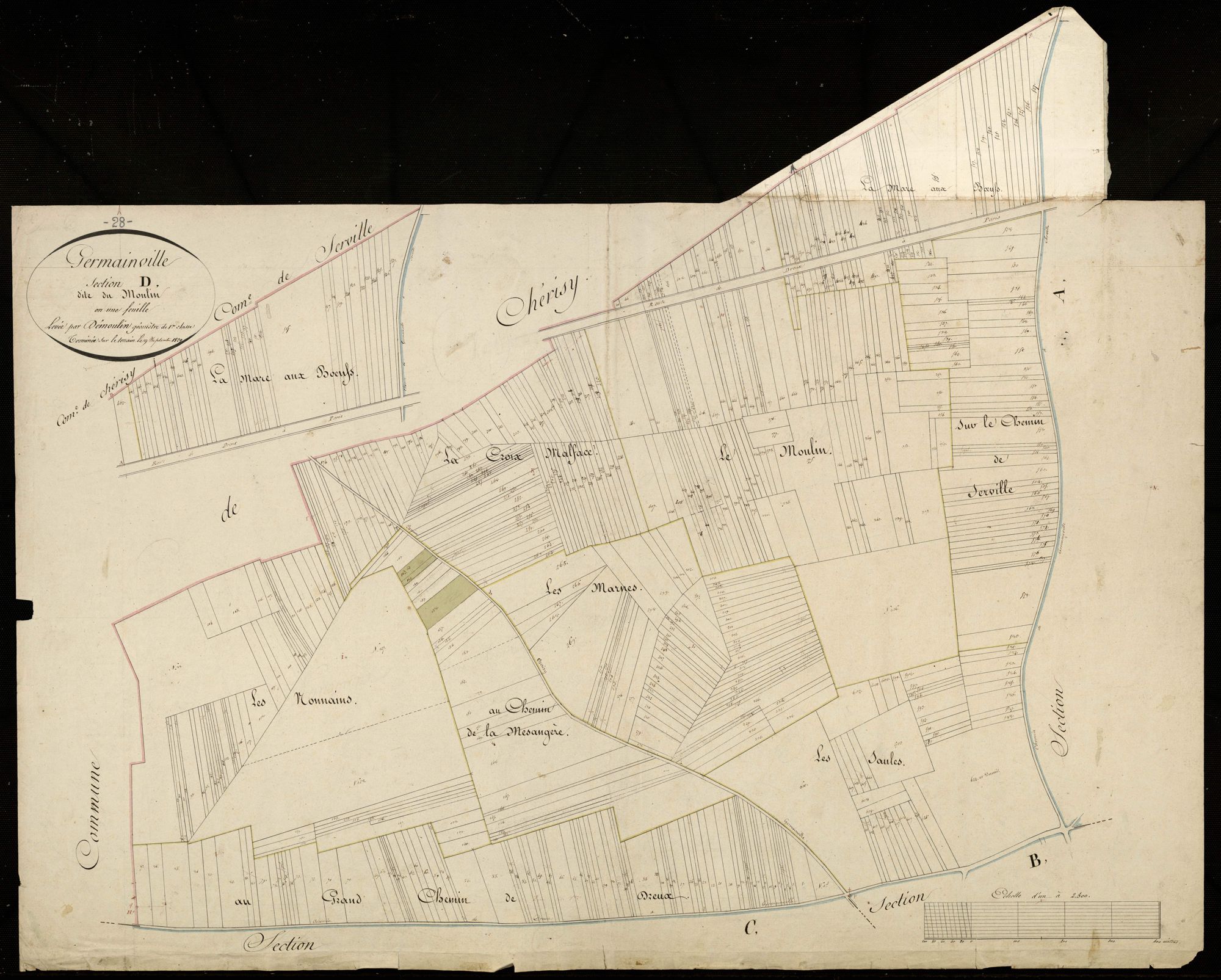 Section D, le Moulin, en une feuille.