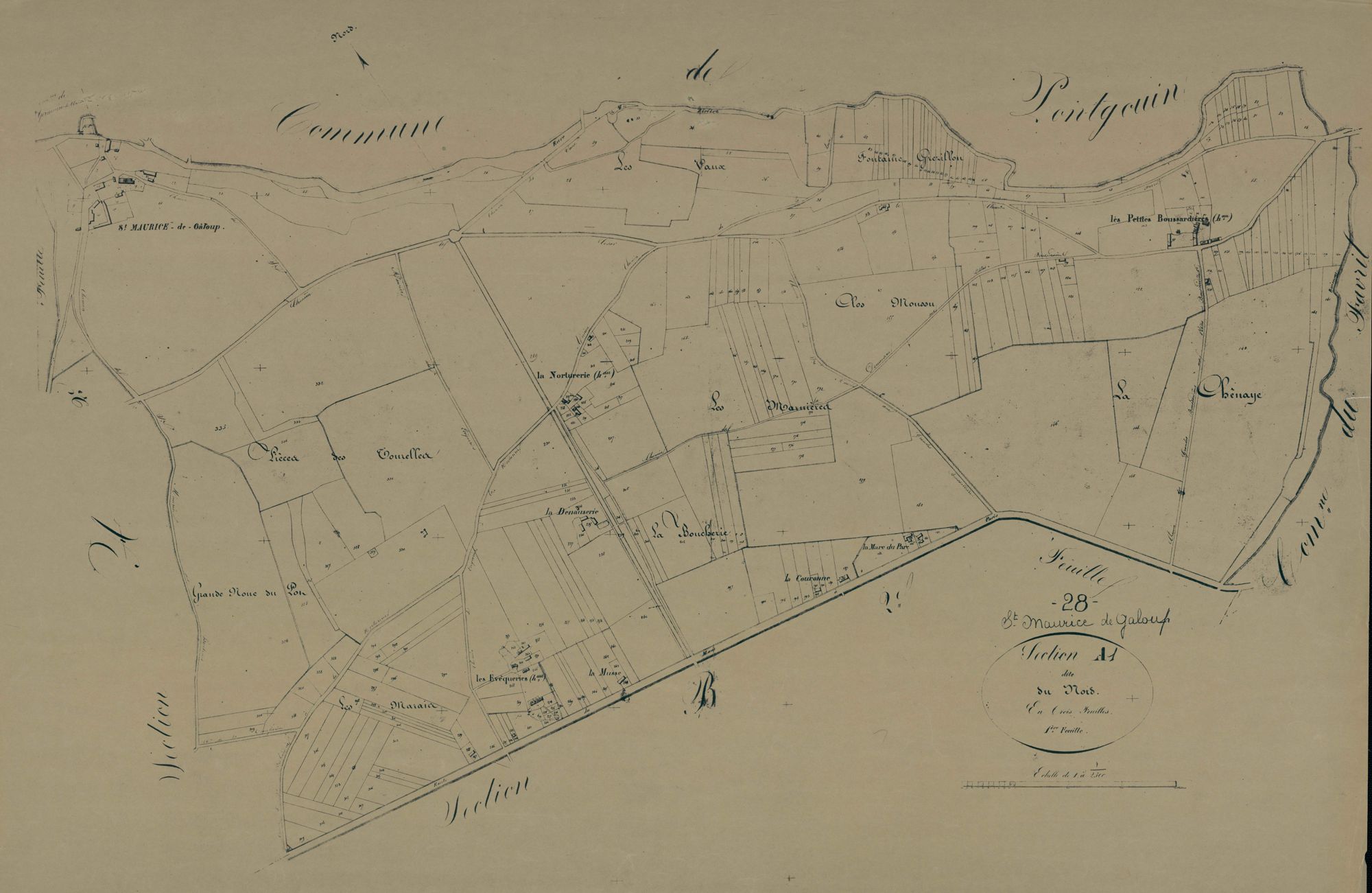 Section A, le Nord, feuille 1.