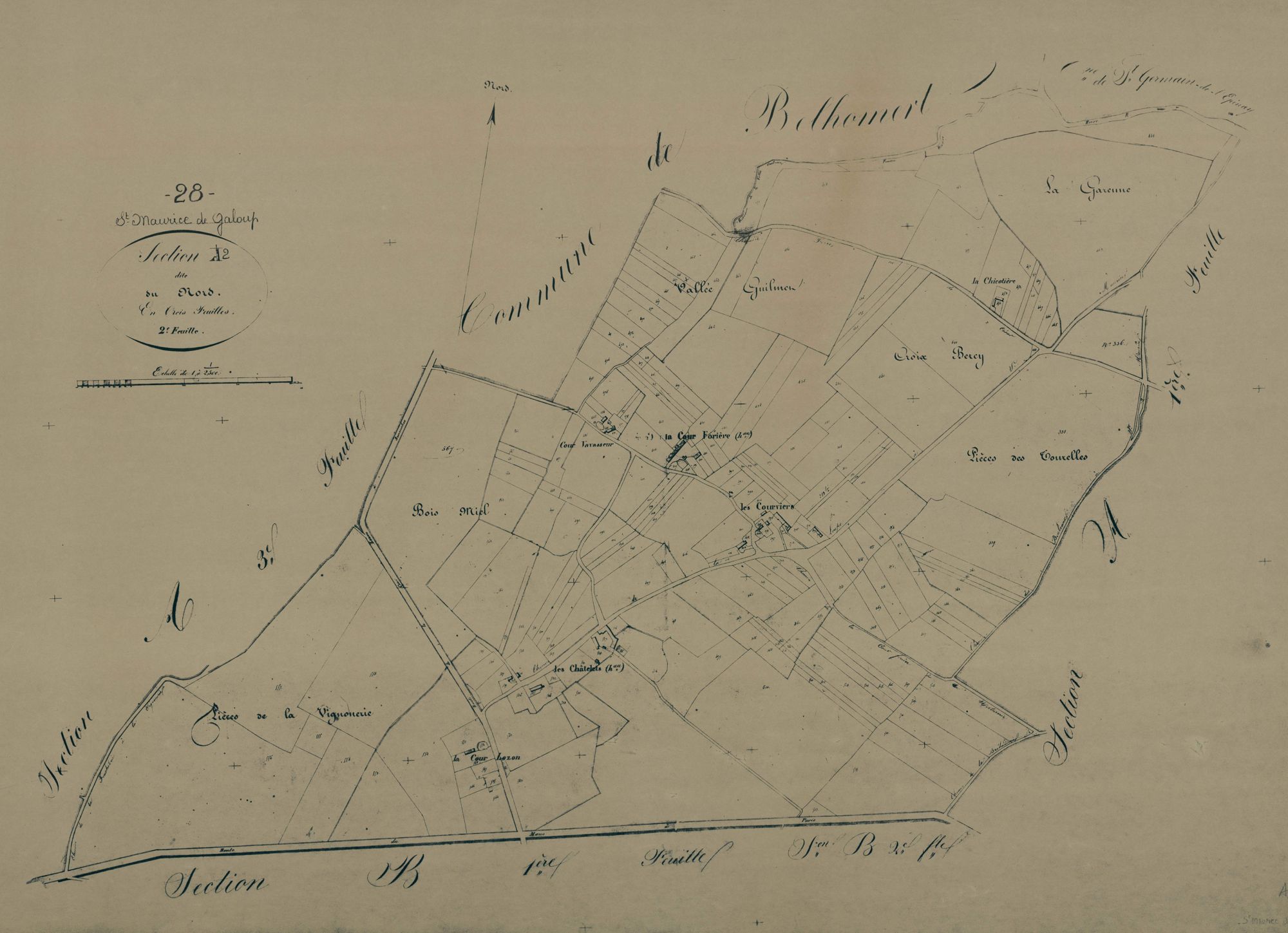 Section A, le Nord, feuille 2.