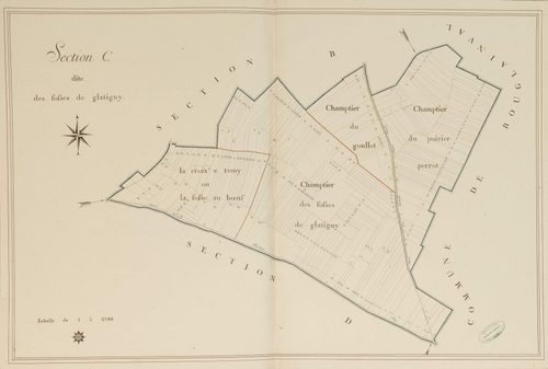 Section C, les Fosses de Glatigny, en une feuille.