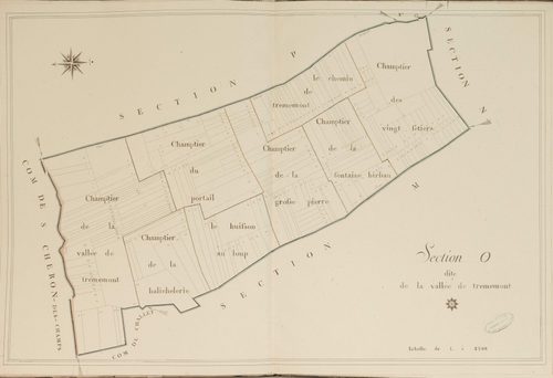 Section O, la Vallée de Trémemont, en une feuille.