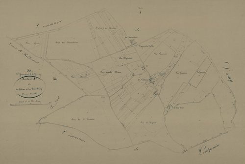 Section A, les Gâtines et le Bois-Rouy, en une feuille.
